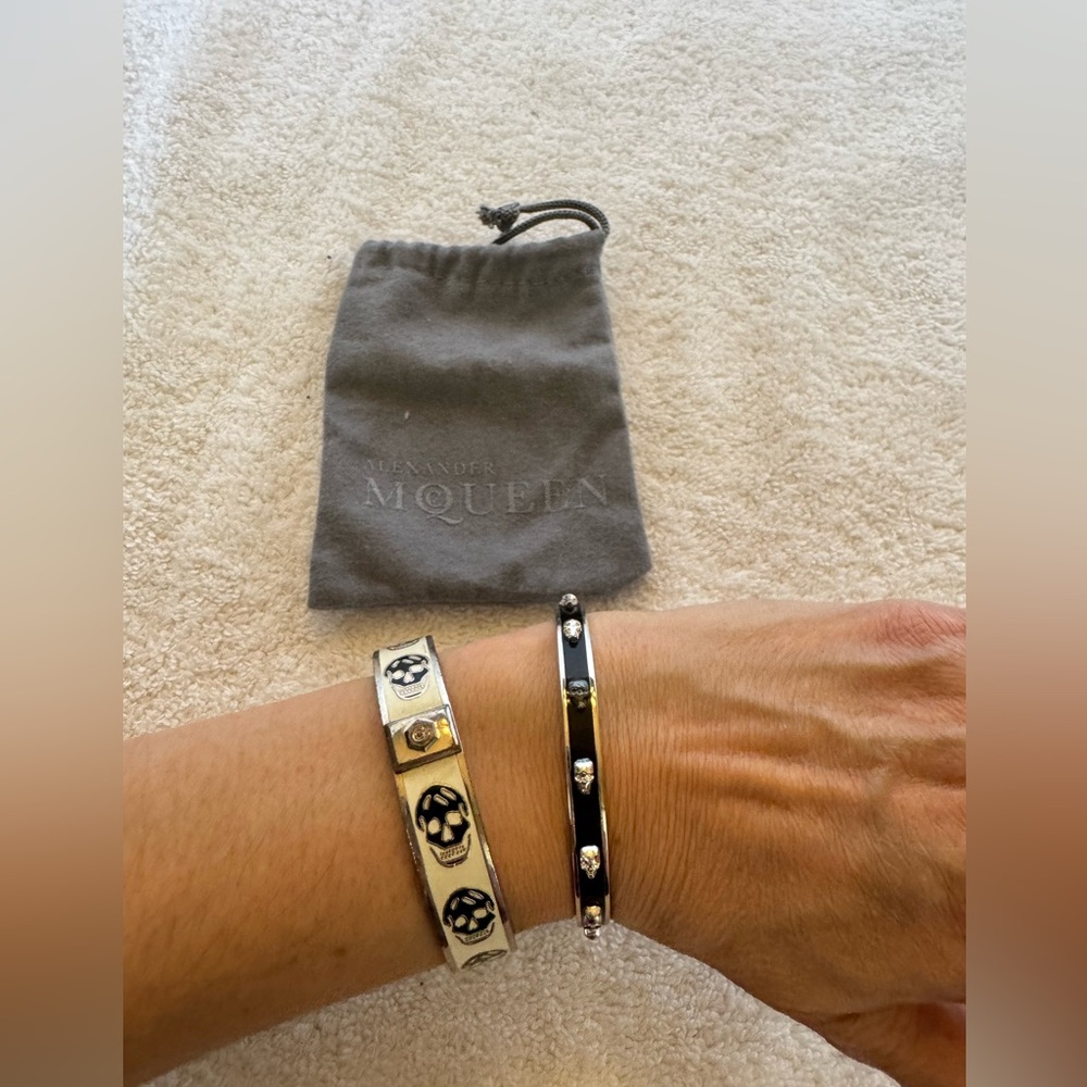 Bundle of 2 Alexander McQueen bracelet with dust bag.